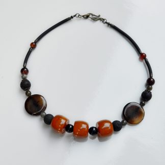 Amber Agate Choker